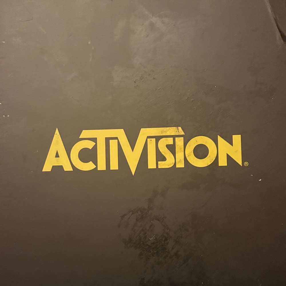 Activision Black and Yellow Logo Display
